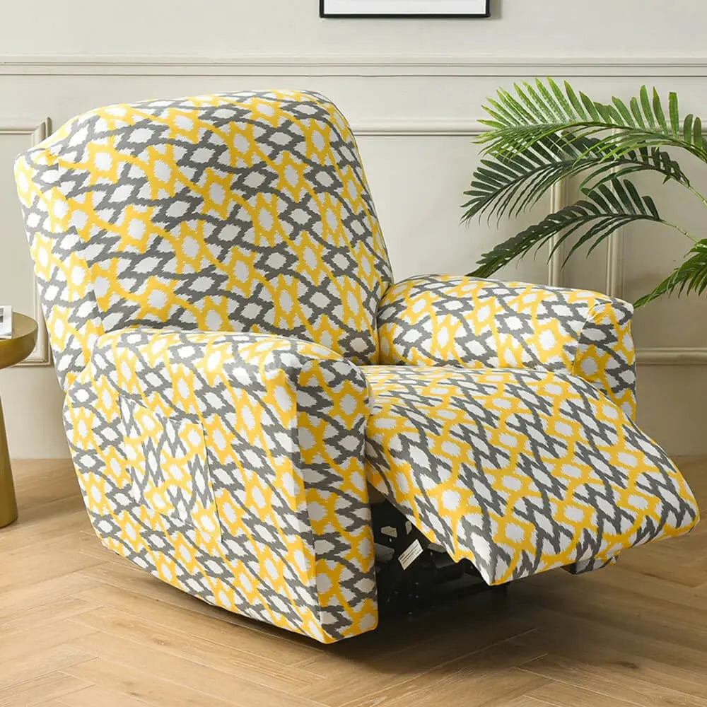 Patterned Recliner Chair Covers Sofaprint  4-piece Lazy Boy Slipcover Crfatop %sku%