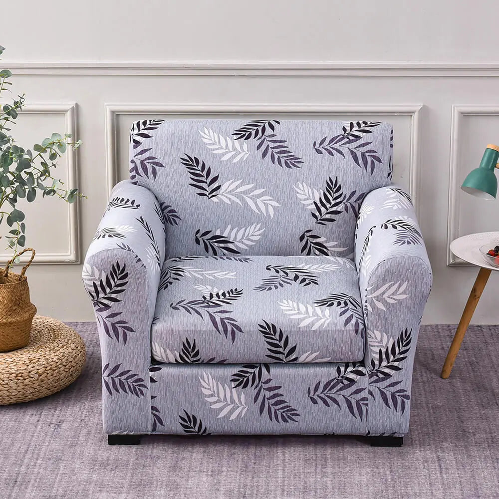 Printed 1 Seater Sofa Cover Stretch Armchair Seat Slipcover Crfatop %sku%