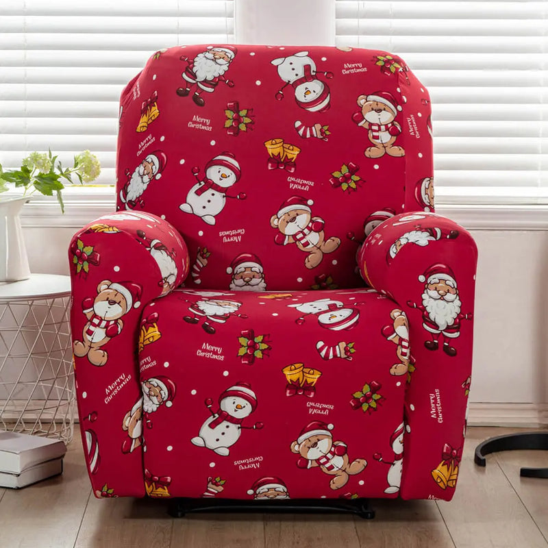 Printed Christmas Recliner Slipcovers Recliner Lazy Boy Slipcover Crfatop %sku%