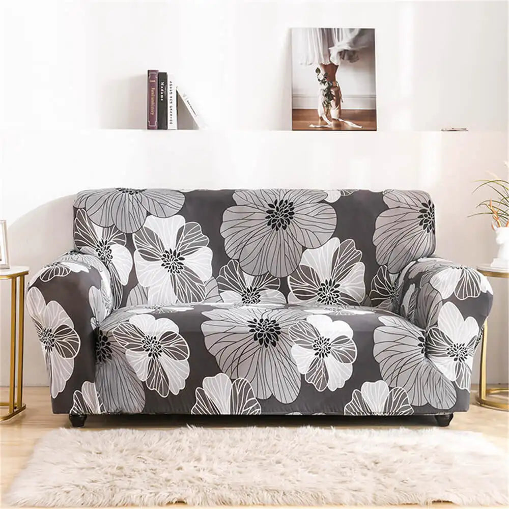Printing Loveseat Slipcover One-piece 3-seater Sofa Cover Crfatop %sku%