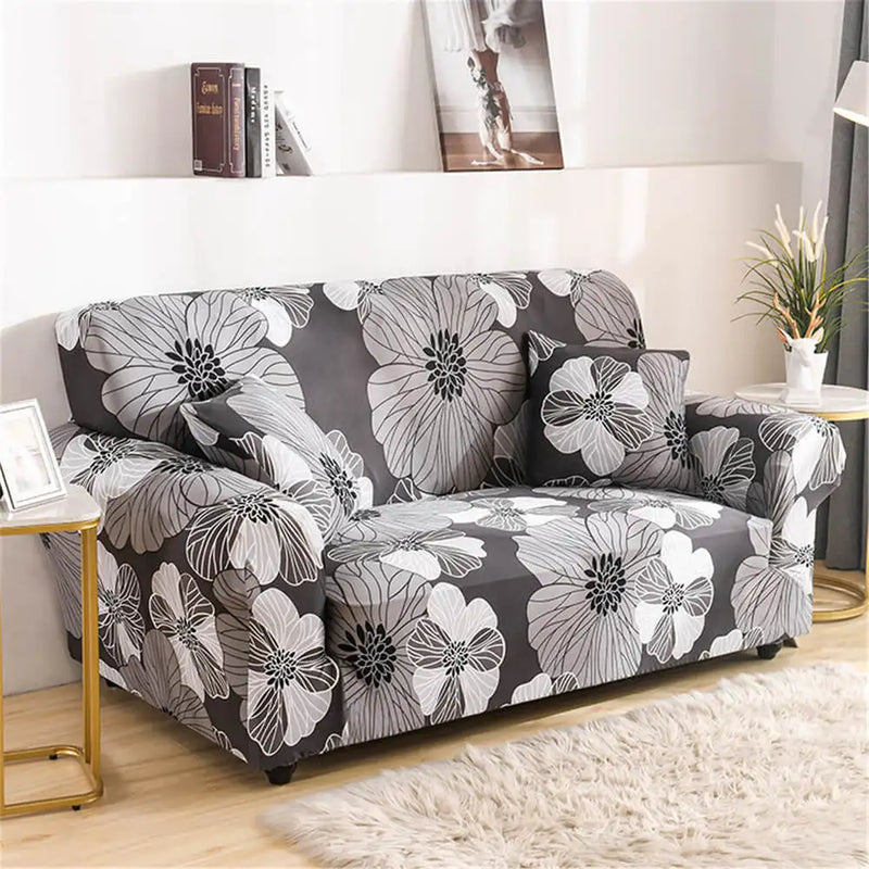 Printing Loveseat Slipcover One-piece 3-seater Sofa Cover Crfatop %sku%