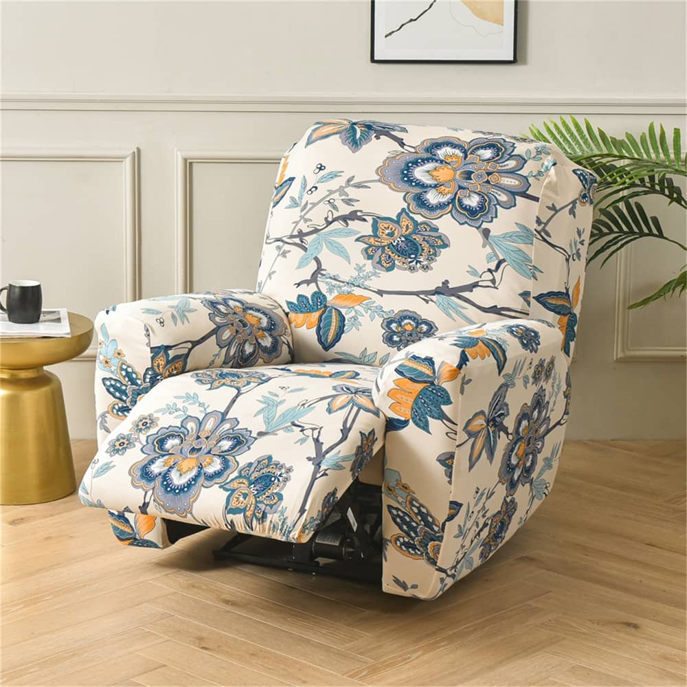 Modern Recliner Slipcover 4 Pieces Stretch Lazy Boy Recliner Sofa Cover RC0004 Crfatop %sku%