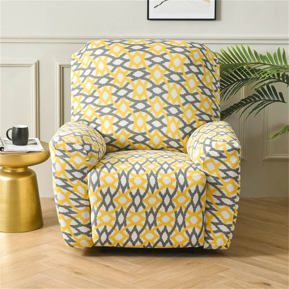 Washable Recliner Slipcover 4 Pieces Sofa Couch Cover Stretch Lazy Boy Furniture Protector Crfatop %sku%