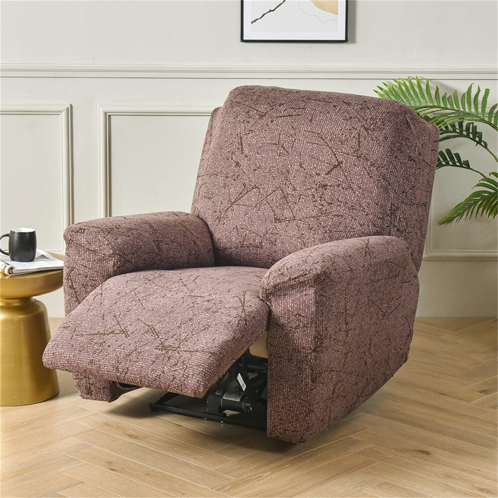 Washable Recliner Slipcover 4 Pieces Sofa Couch Cover Stretch Lazy Boy Furniture Protector Crfatop %sku%