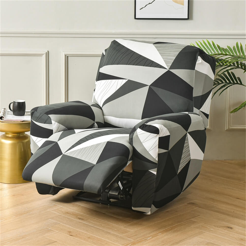 Washable Recliner Slipcover 4 Pieces Sofa Couch Cover Stretch Lazy Boy Furniture Protector Crfatop %sku%