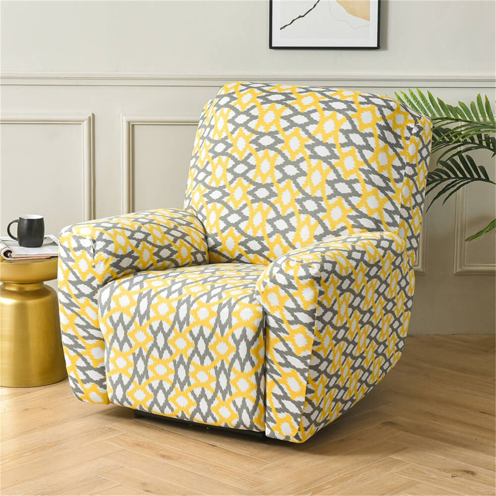 Washable Recliner Slipcover 4 Pieces Sofa Couch Cover Stretch Lazy Boy Furniture Protector Crfatop %sku%