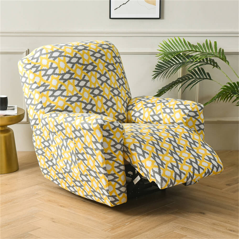Washable Recliner Slipcover 4 Pieces Sofa Couch Cover Stretch Lazy Boy Furniture Protector Crfatop %sku%
