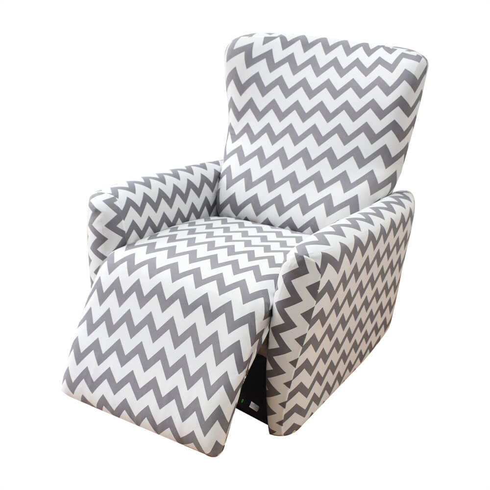 Home Style Slipcovers for Recliner Casual Striped Floral Armchair Cover 1 Seat Recliner Cover Crfatop %sku%