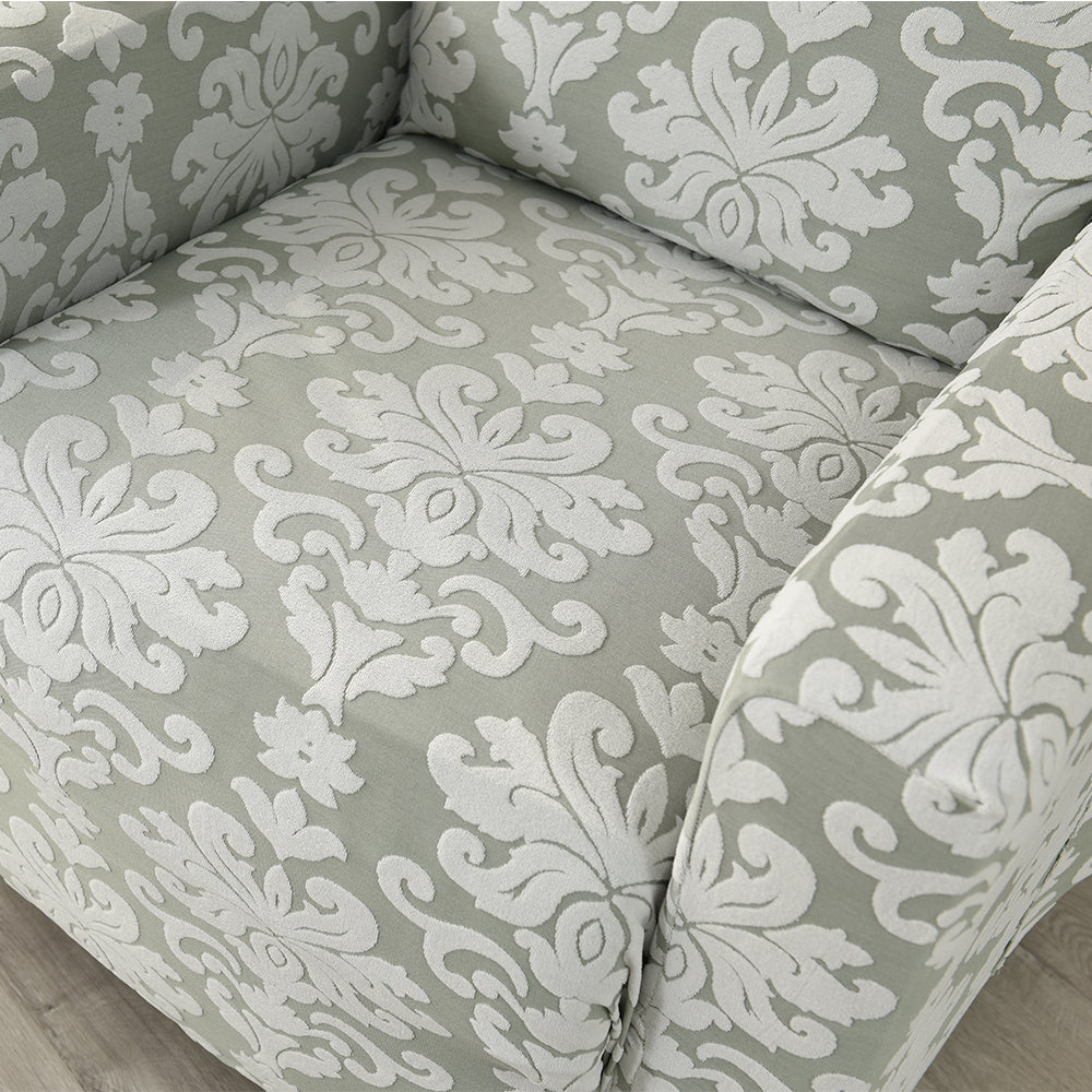 Floral Printed Recliner Slipcover Stretch Jacquard Box Cushion Sofaprint Couch Cover Top Level Crfatop %sku%