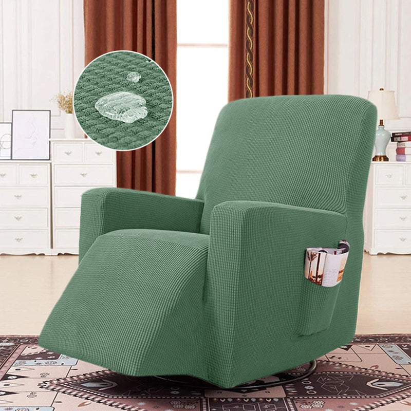 Waterproof Recliner Slipcover With Pockets One Size Multi-colors Sofa Cover RC0026 Crfatop %sku%