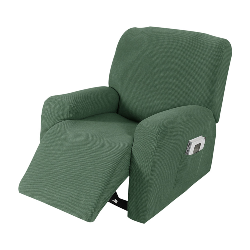 Crfatop Textured Grid Recliner Slipcover Waterproof Box Cushion Sofa Cover with Side Pockets Crfatop %sku%