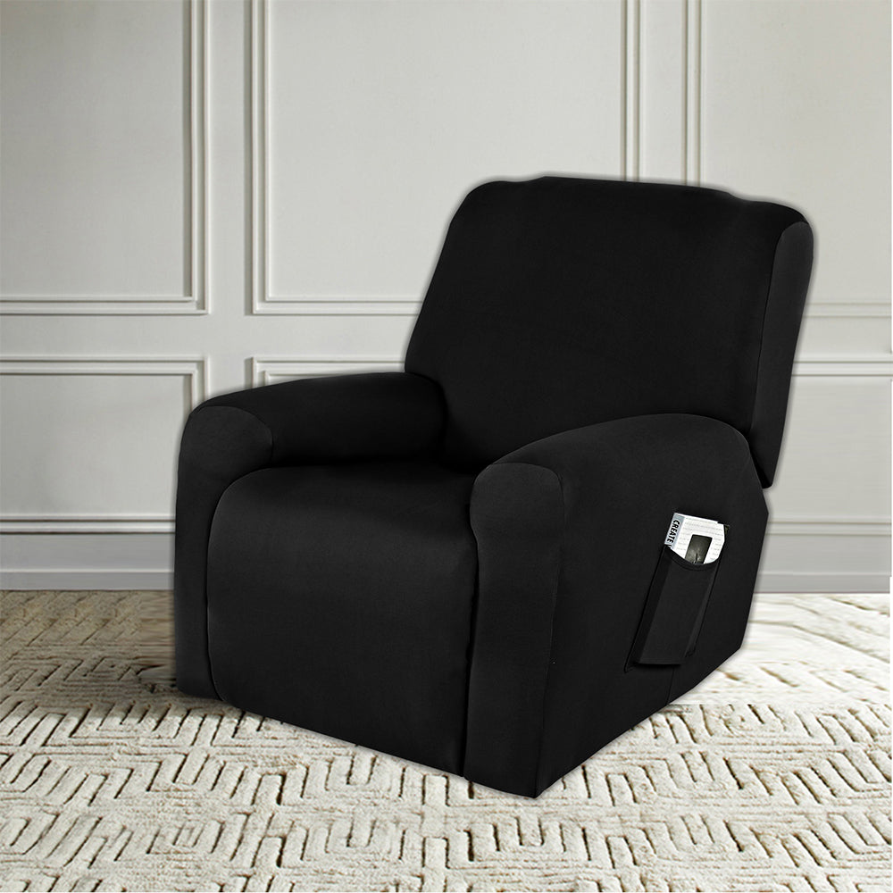 Strethy Solid Color Recliner Slipcover Armchair Sofa Cover Top Level Crfatop %sku%