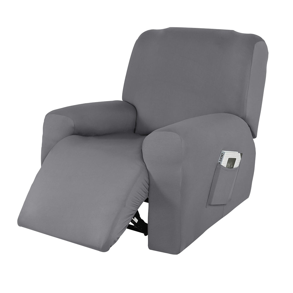 Strethy Solid Color Recliner Slipcover Armchair Sofa Cover Top Level Crfatop %sku%