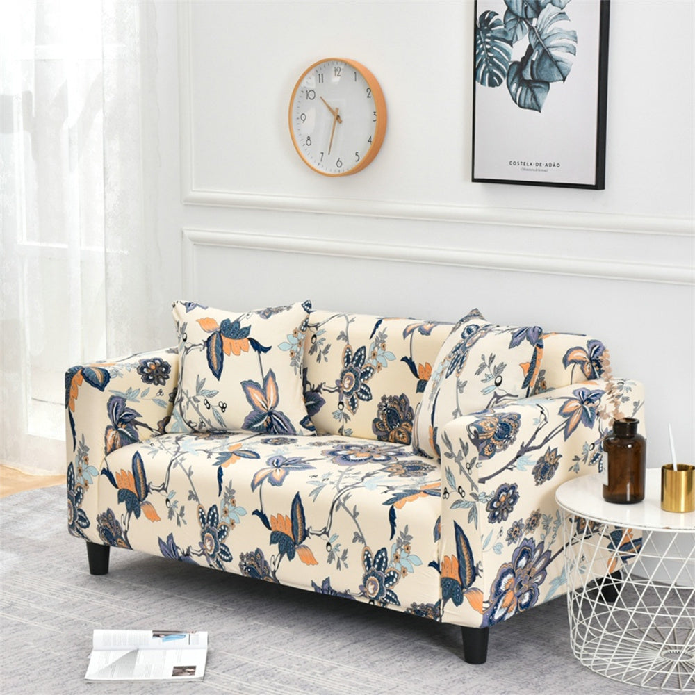 Floral Couch Cover Streth One-piece Sofaprint Slipcover Armchair Slipcover Crfatop %sku%