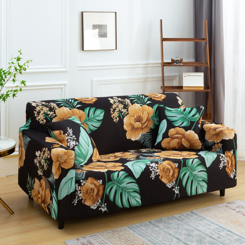 Deluxe Couch Cover Waterproof Floral Printing Sofa Slipcovers for Armchair Loveseat Sectional Sofa Crfatop %sku%