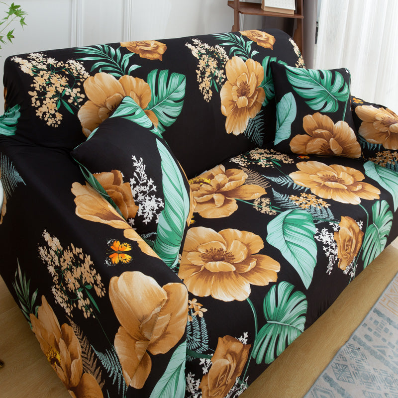 Deluxe Couch Cover Waterproof Floral Printing Sofa Slipcovers for Armchair Loveseat Sectional Sofa Crfatop %sku%