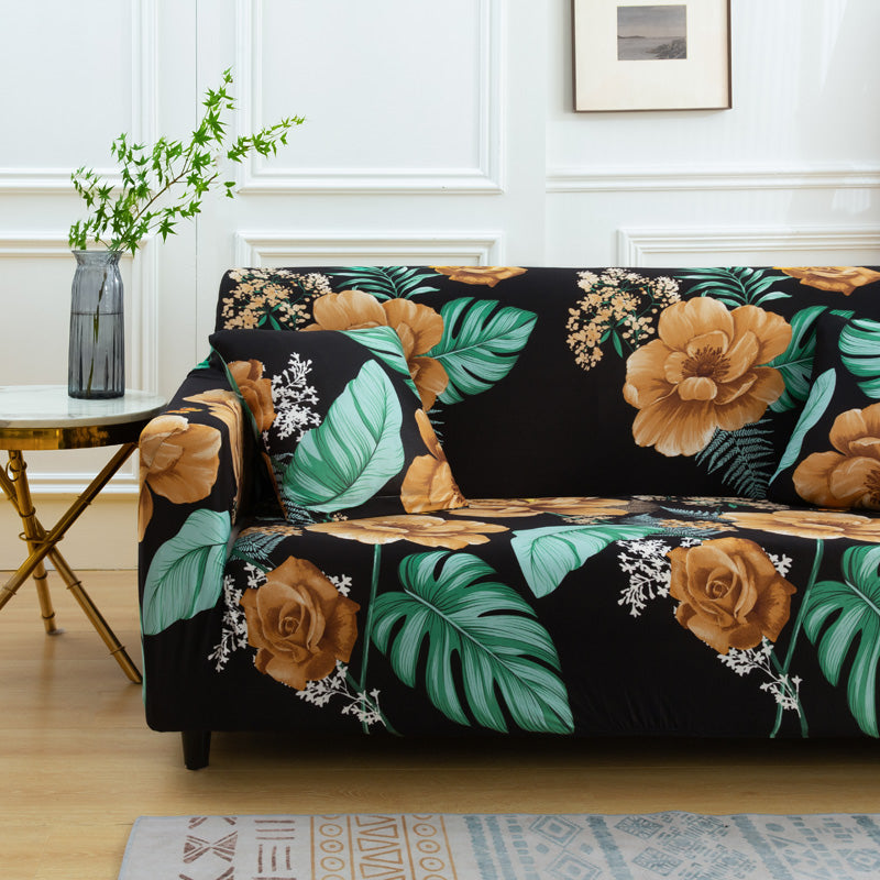 Deluxe Couch Cover Waterproof Floral Printing Sofa Slipcovers for Armchair Loveseat Sectional Sofa Crfatop %sku%