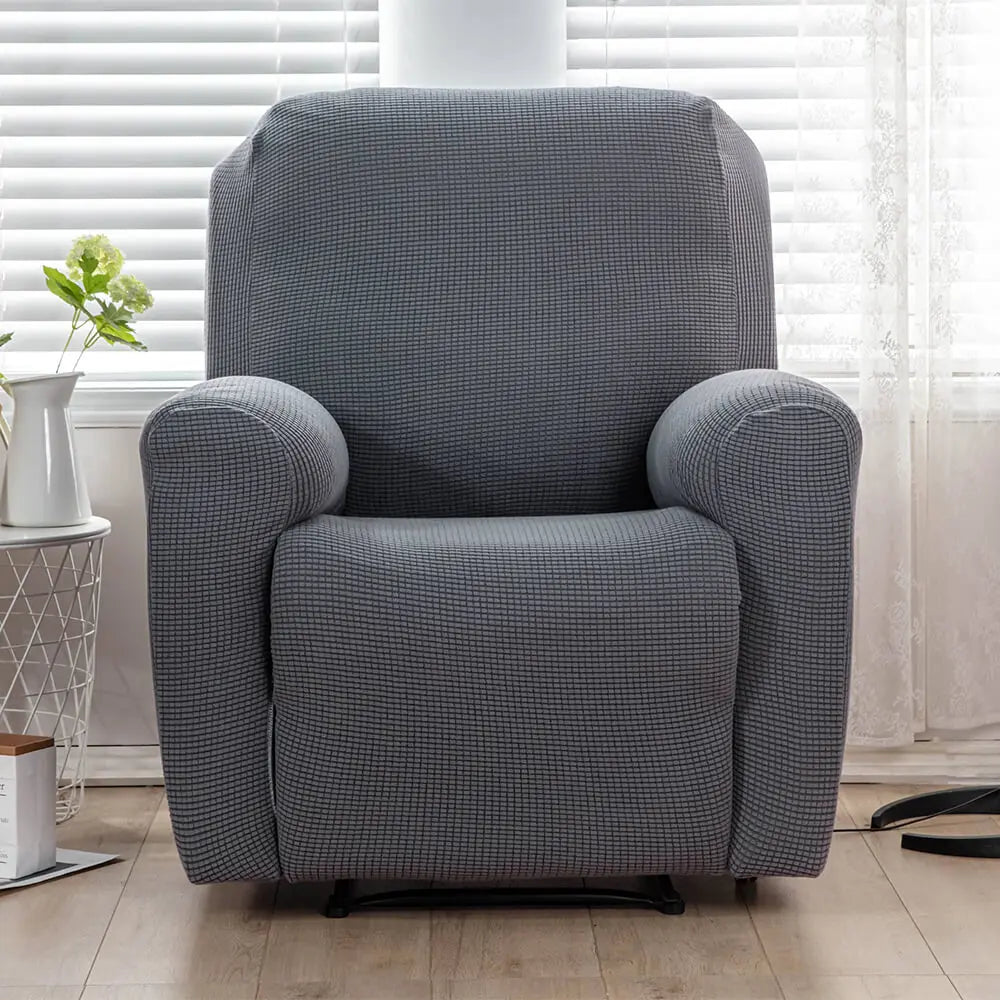 Solid Color Stretch Recliner Sofa Slipcover Durable Water Resistant Stain Resistant Slipcover Crfatop %sku%