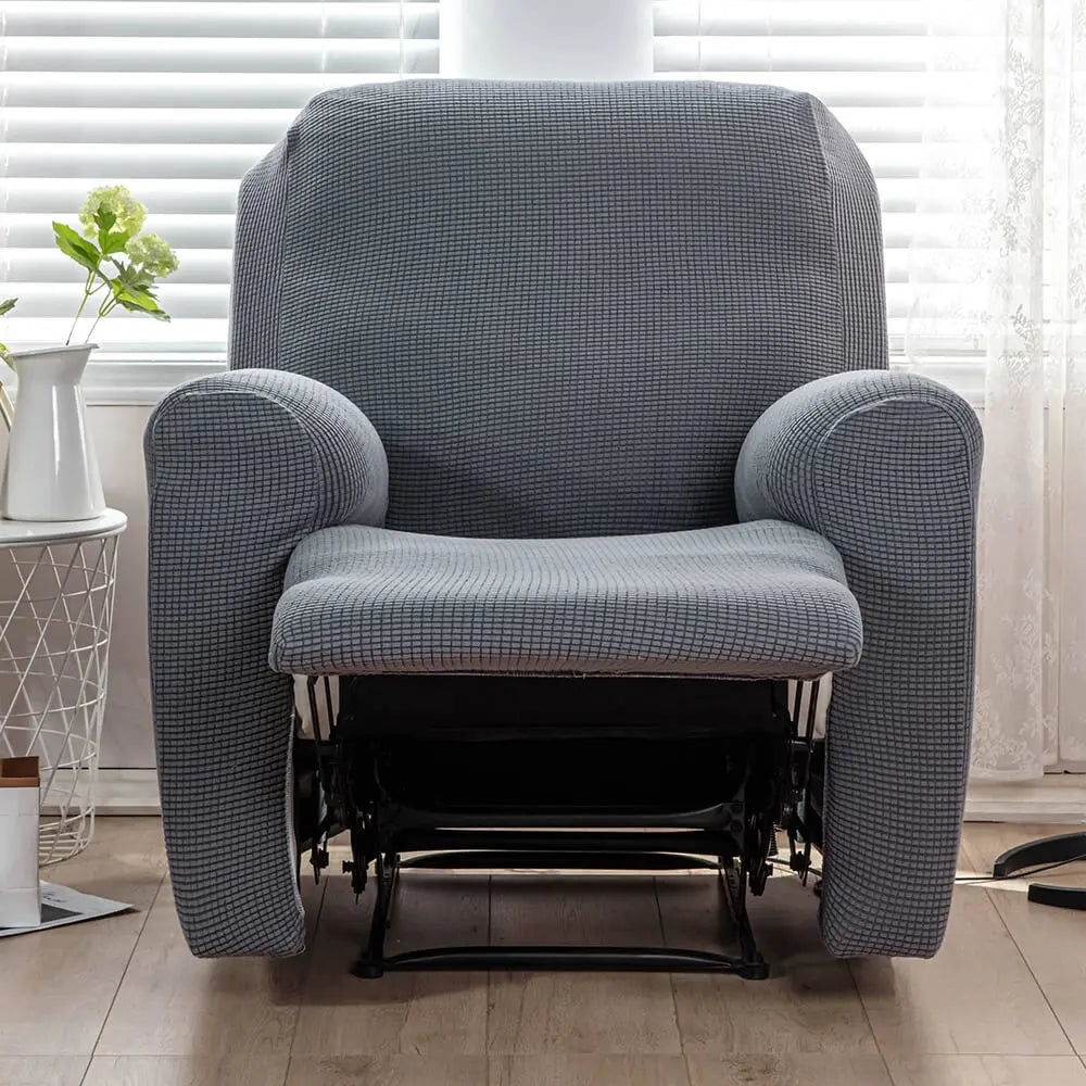 Solid Color Stretch Recliner Sofa Slipcover Durable Water Resistant Stain Resistant Slipcover Crfatop %sku%