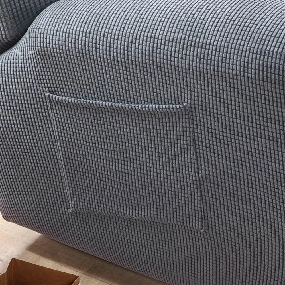 Solid Color Stretch Recliner Sofa Slipcover Durable Water Resistant Stain Resistant Slipcover Crfatop %sku%