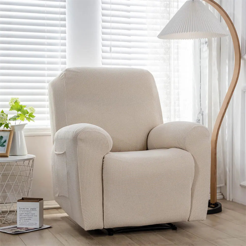 Solid Color Stretch Recliner Sofa Slipcover Durable Water Resistant Stain Resistant Slipcover Crfatop %sku%