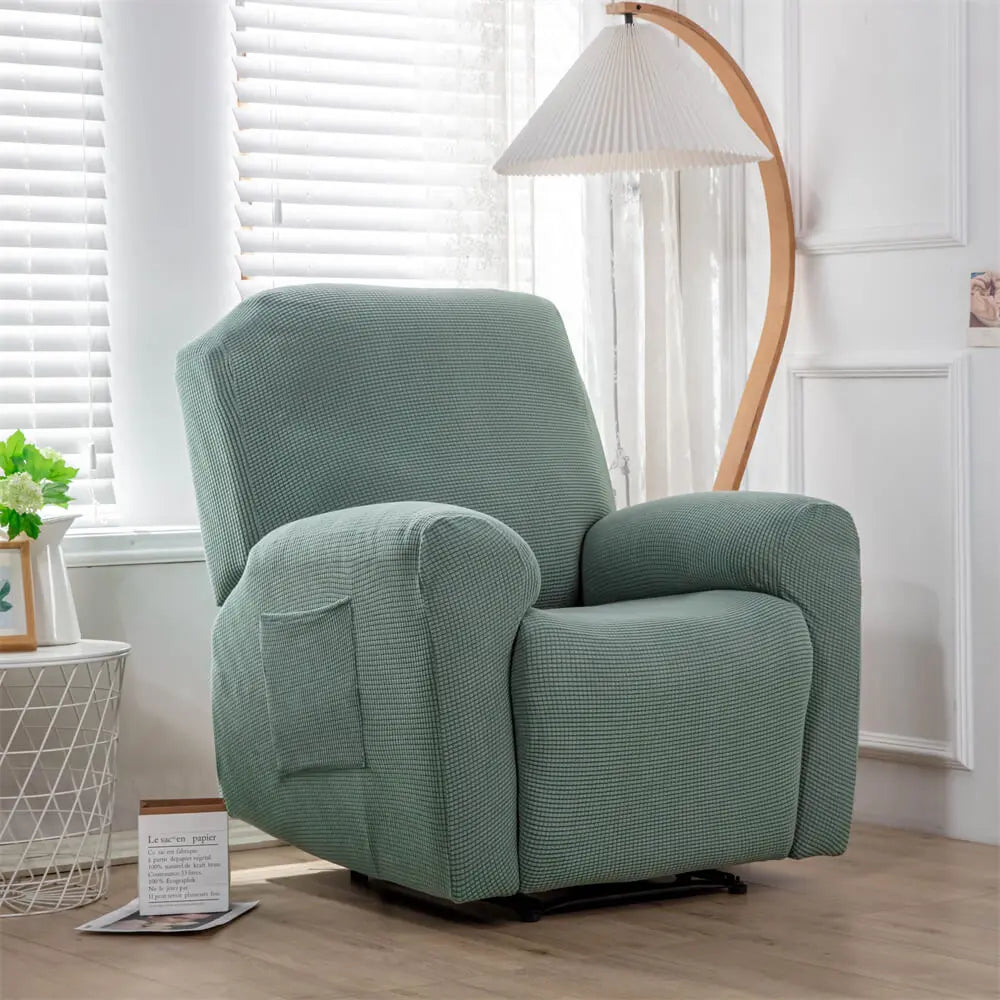 Solid Color Stretch Recliner Sofa Slipcover Durable Water Resistant Stain Resistant Slipcover Crfatop %sku%