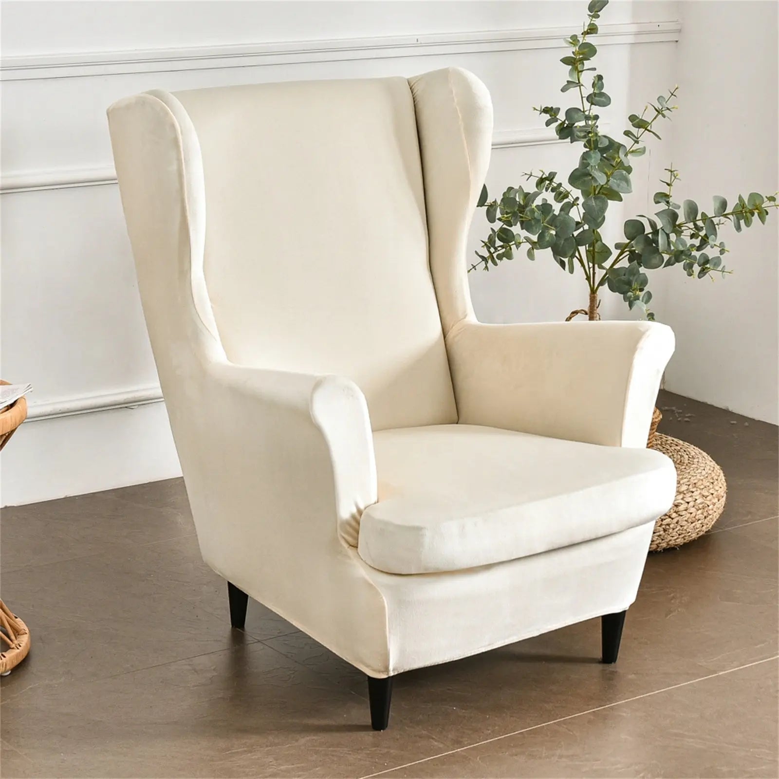 White wing chair slipcover outlet