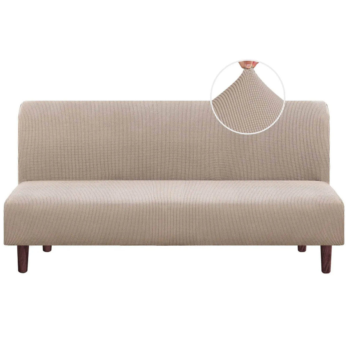 Stretch Armless Futon Slipcover Full Queen Size Crfatop %sku%