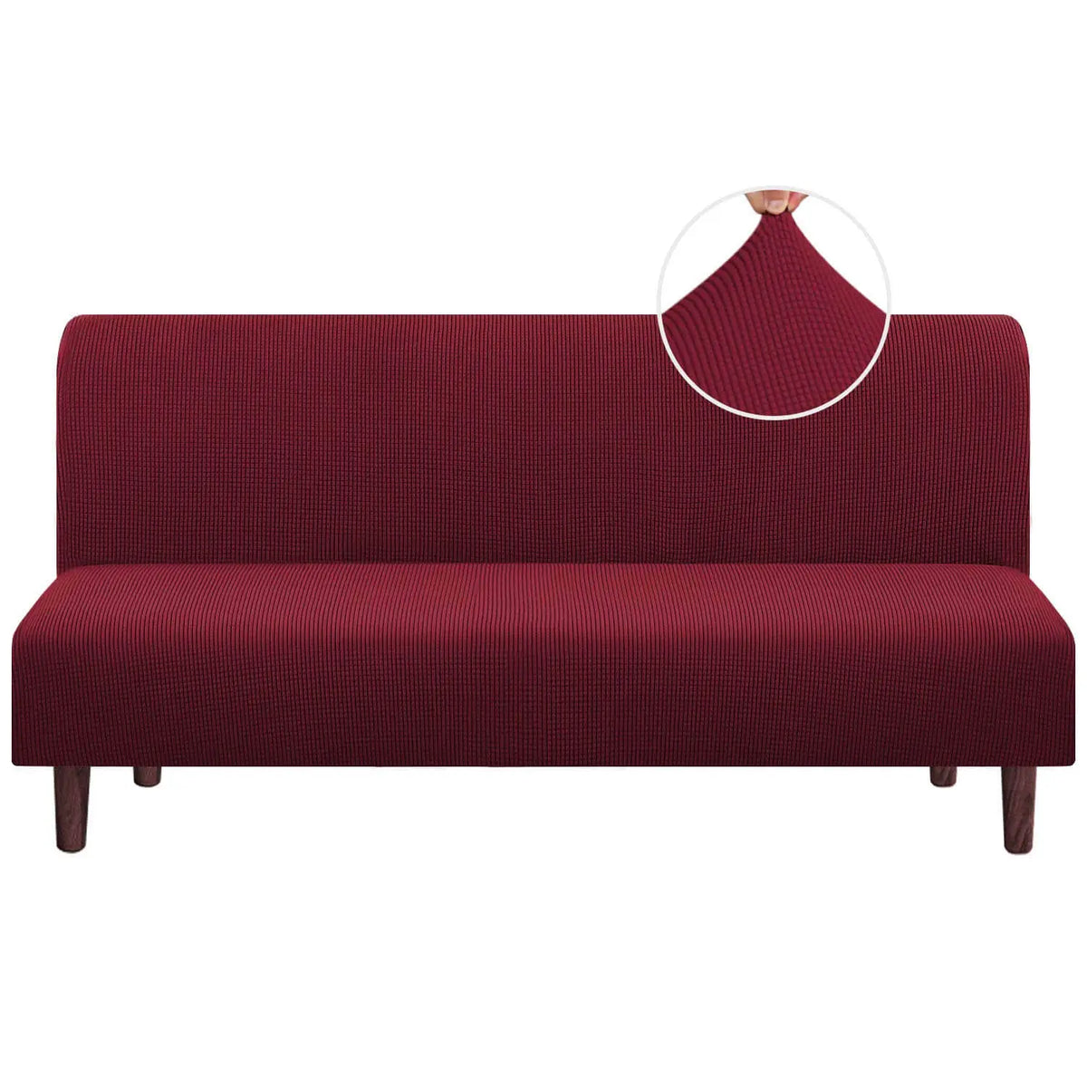 Stretch Armless Futon Slipcover Full Queen Size Crfatop %sku%