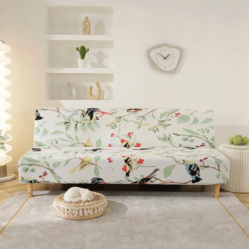 Stretch Futon Cover Sofa Slipcover Elastic Couch Armless Floral  Sofa Bed Cover Crfatop %sku%