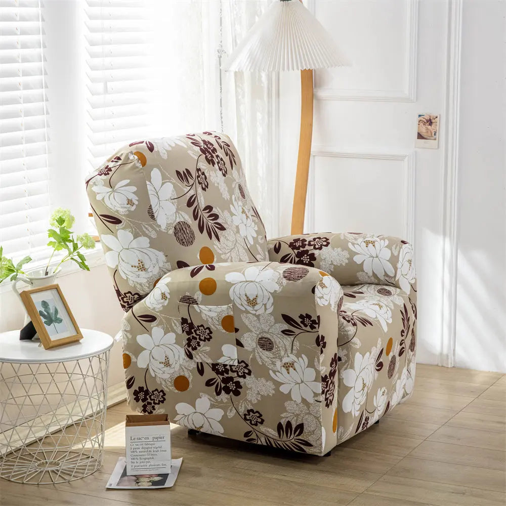 Stretchy Sofa Recliner Slip Covers Soft Seat Cover for Armchair Elastic Couch Protector With Side Pockets Crfatop %sku%