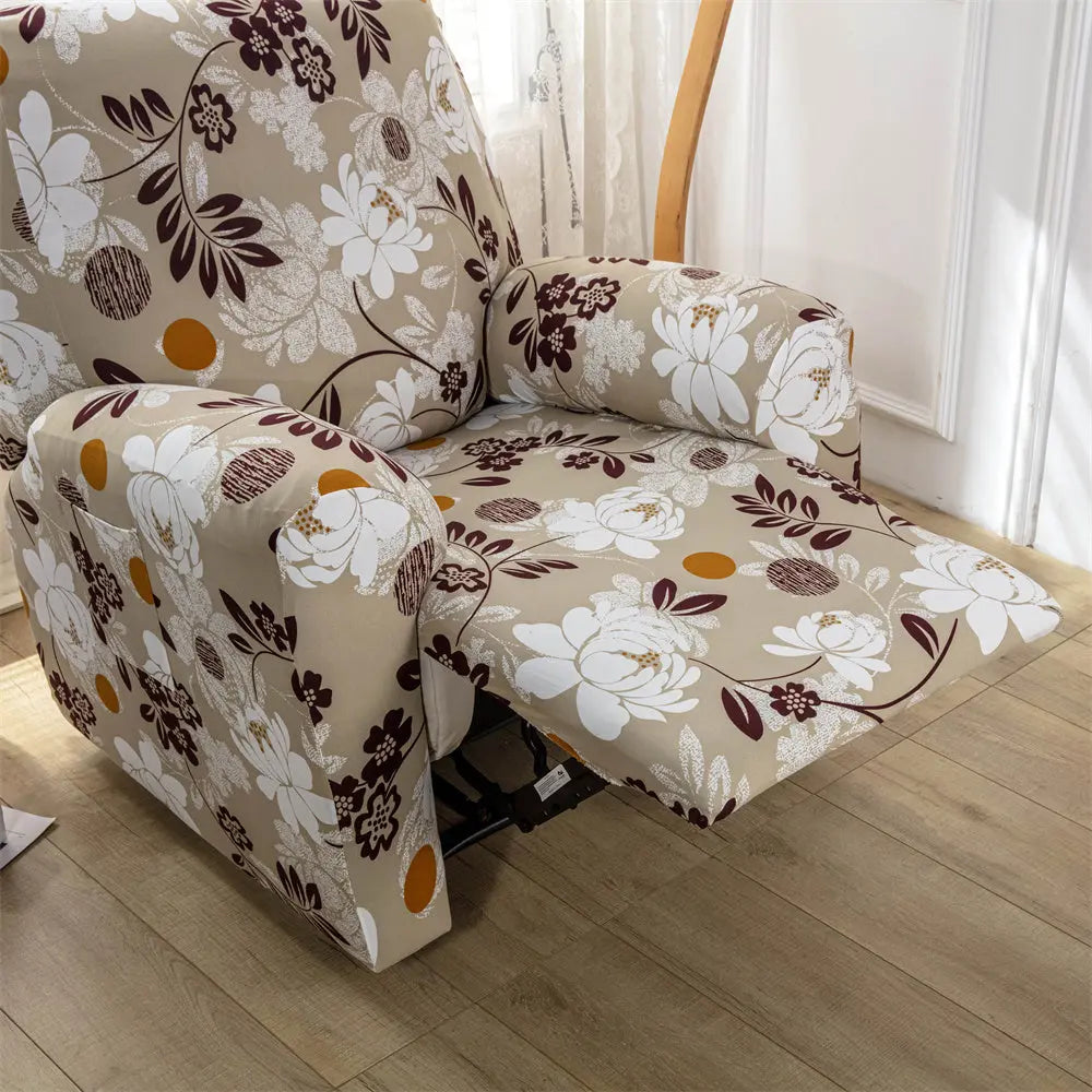 Stretchy Sofa Recliner Slip Covers Soft Seat Cover for Armchair Elastic Couch Protector With Side Pockets Crfatop %sku%