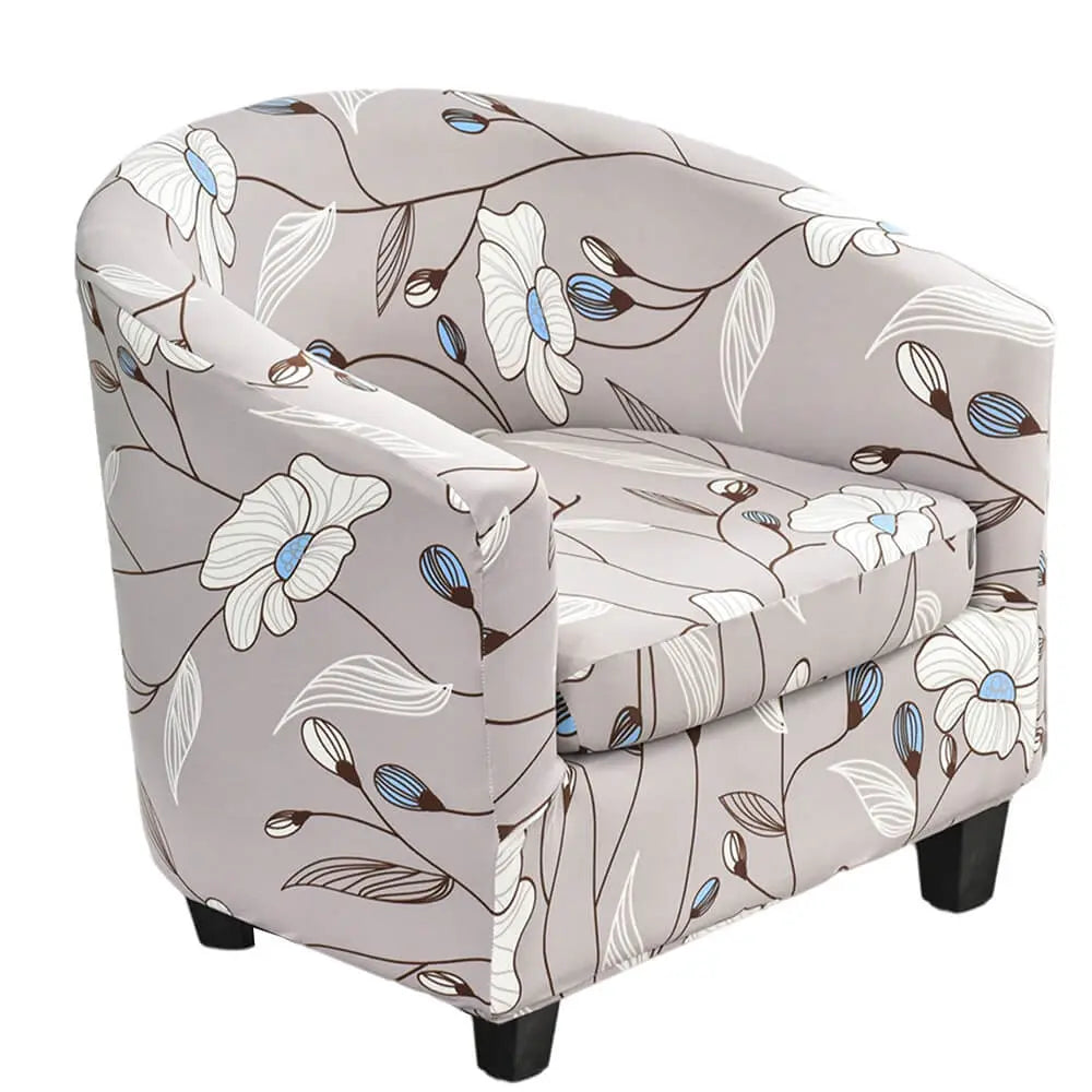 Trendy Printed Club Chair Slipcovers Spandex Tub Cushion Armchair Cover Top Level Crfatop %sku%