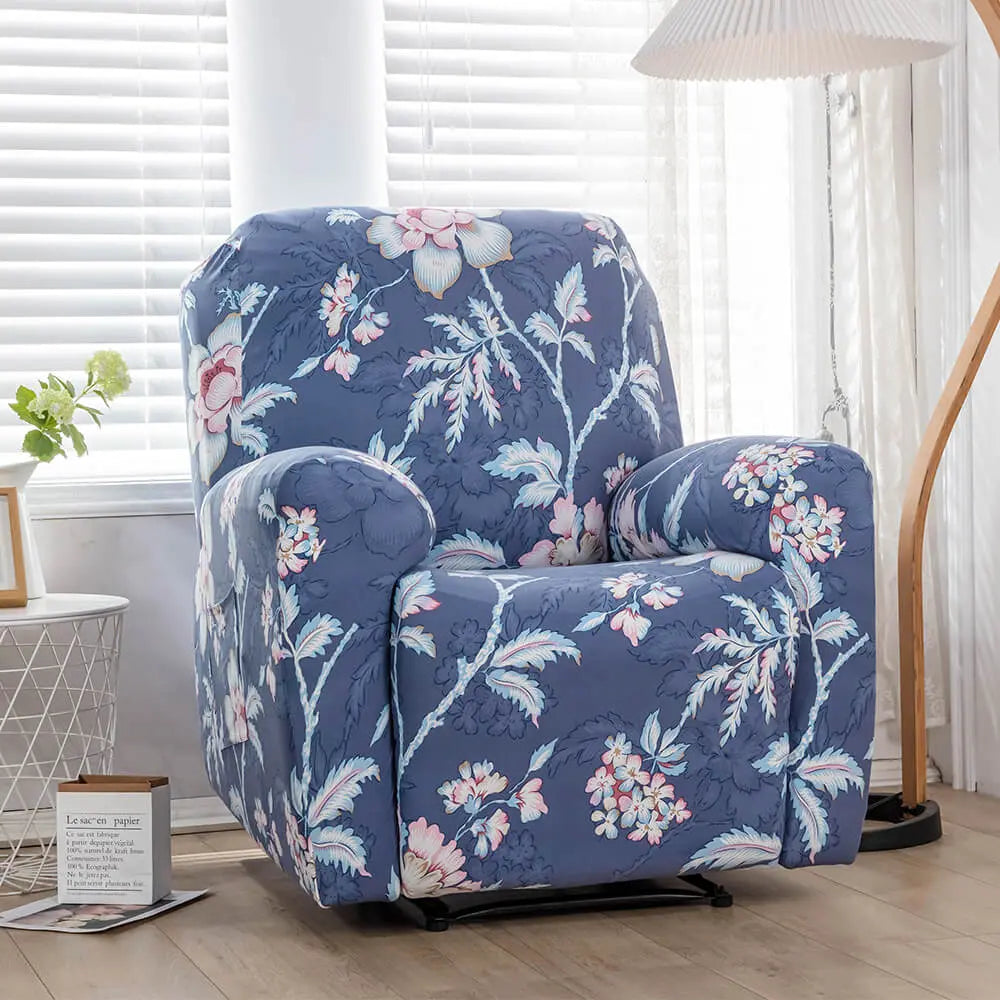 Crfatop Floral Recliner Chair Slipcover Recliner Sofa Cover