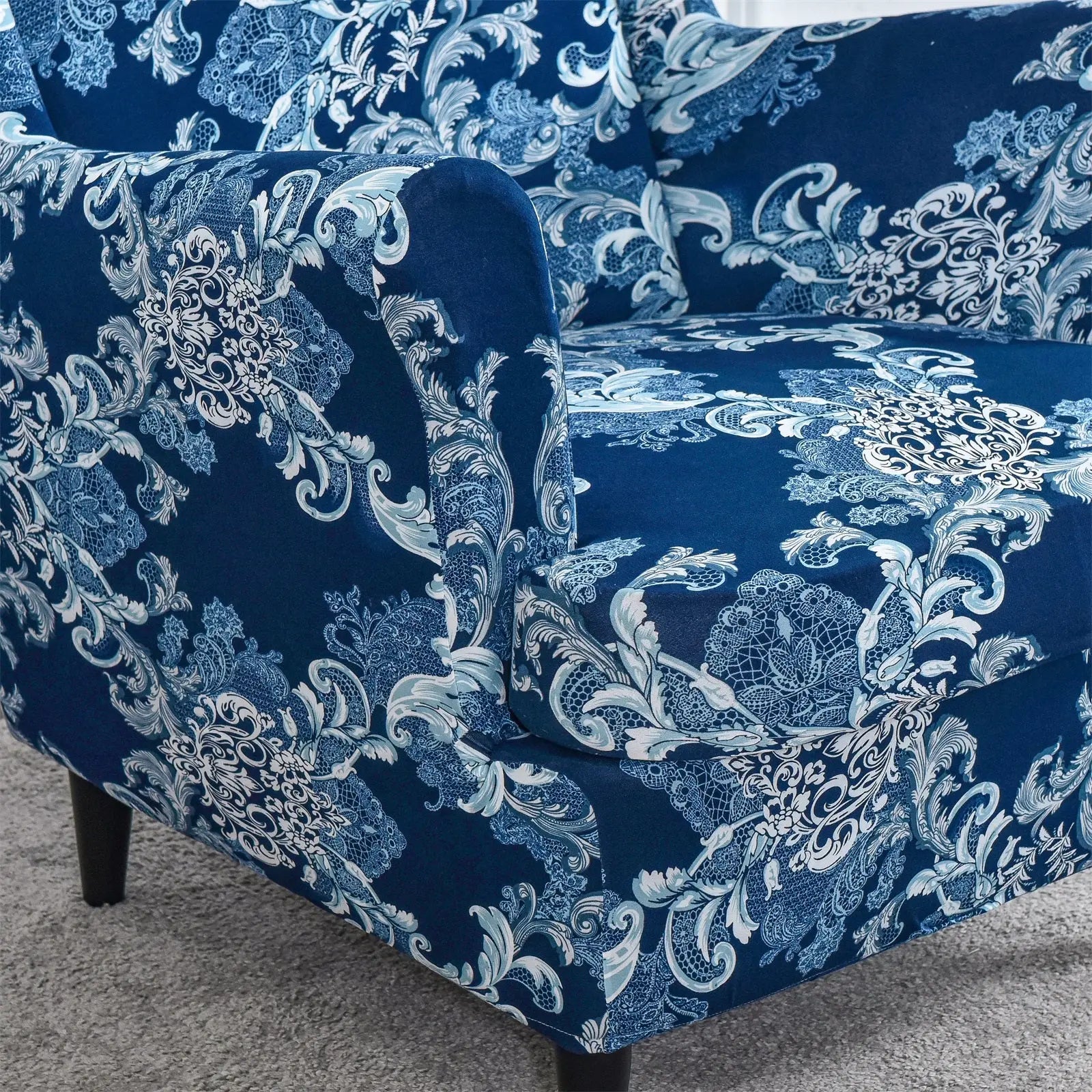Wingback box cushion slipcover clearance