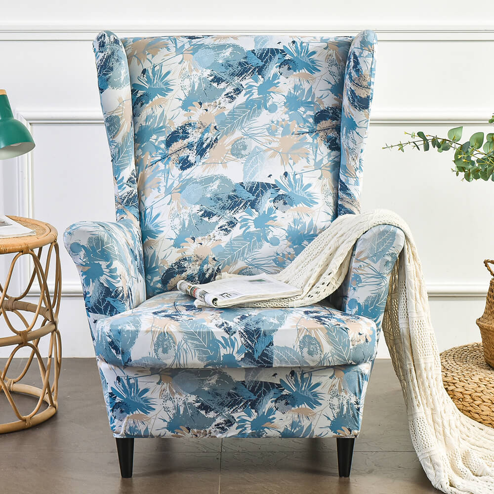1 Set Wingchair Cover with T-cushion Slipcover Furniture Protecting Pet Cover Crfatop %sku%