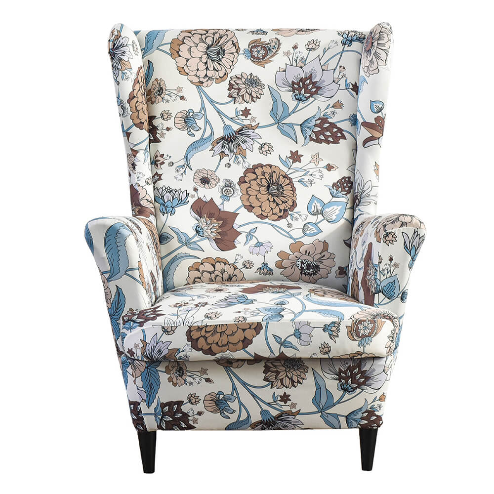 1 Set Wingchair Cover with T-cushion Slipcover Furniture Protecting Pet Cover Crfatop %sku%