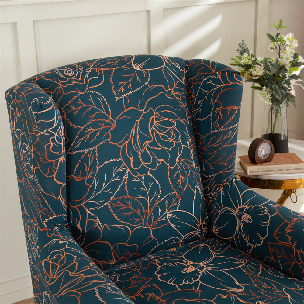 Affordable Wingback Chair Cover 2 Pieces Armchair Covers with a Seat Cushion Cover Crfatop %sku%