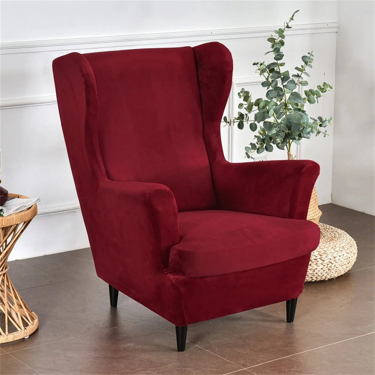 CHNSHOME Wing stoel slipcovers wingback fauteuil covers 2 stuks stretch CHNSHOME Wing stoel slipcovers wingback fauteuil covers 2 stuks stretch